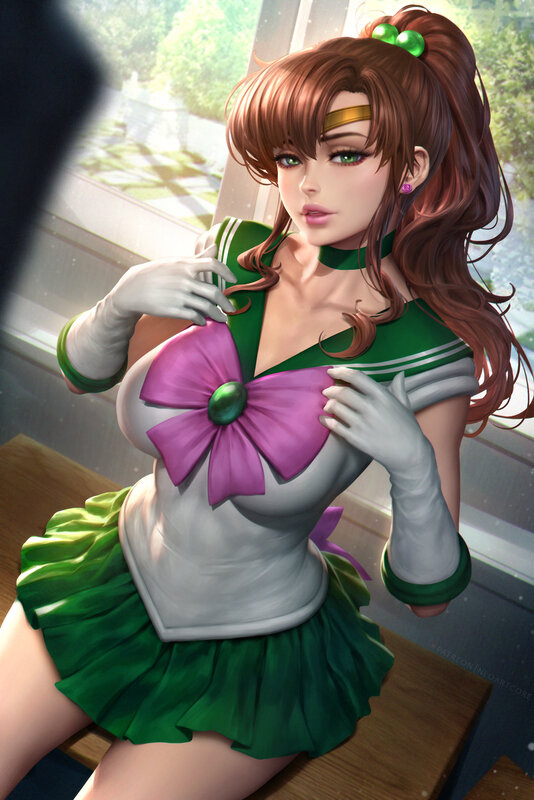 Sailor Venus Character — Green, Calm