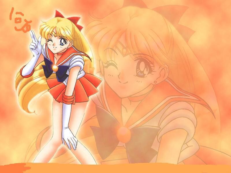 Sailor Venus Character — Orange, Cheerful