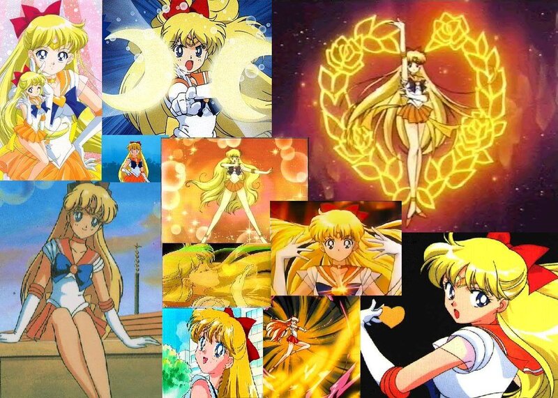 Sailor Venus Character — Yellow, Dramatic, Anime, Anime Collage
