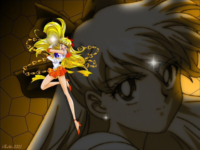 Sailor Venus in action