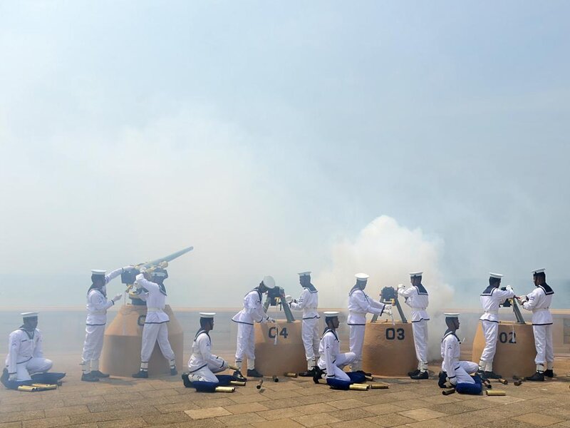 Sailors Firing Cannons