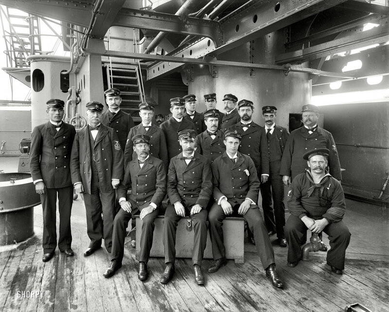 Sailors on Ship Deck