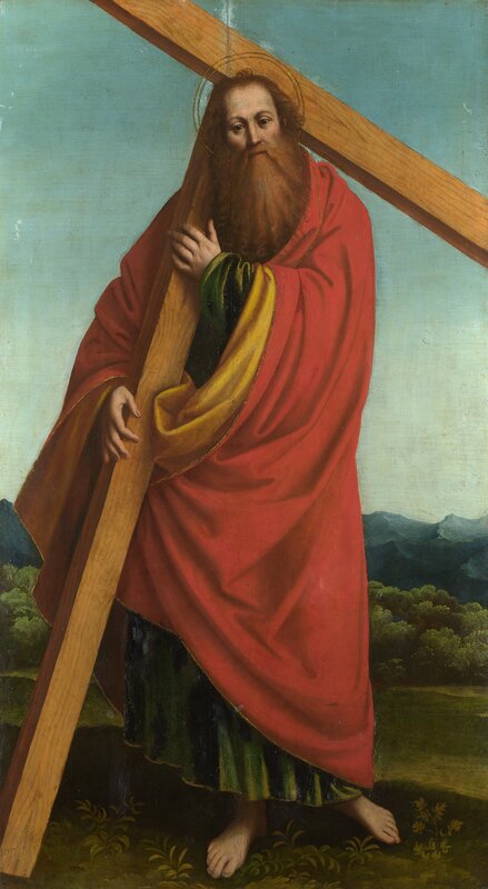 Saint Andrew carrying the cross