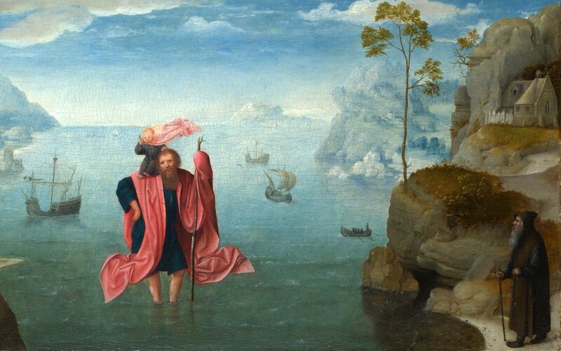 Saint Christopher painting
