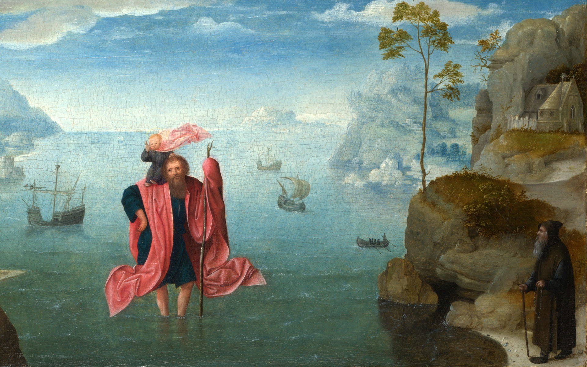 Saint Christopher painting