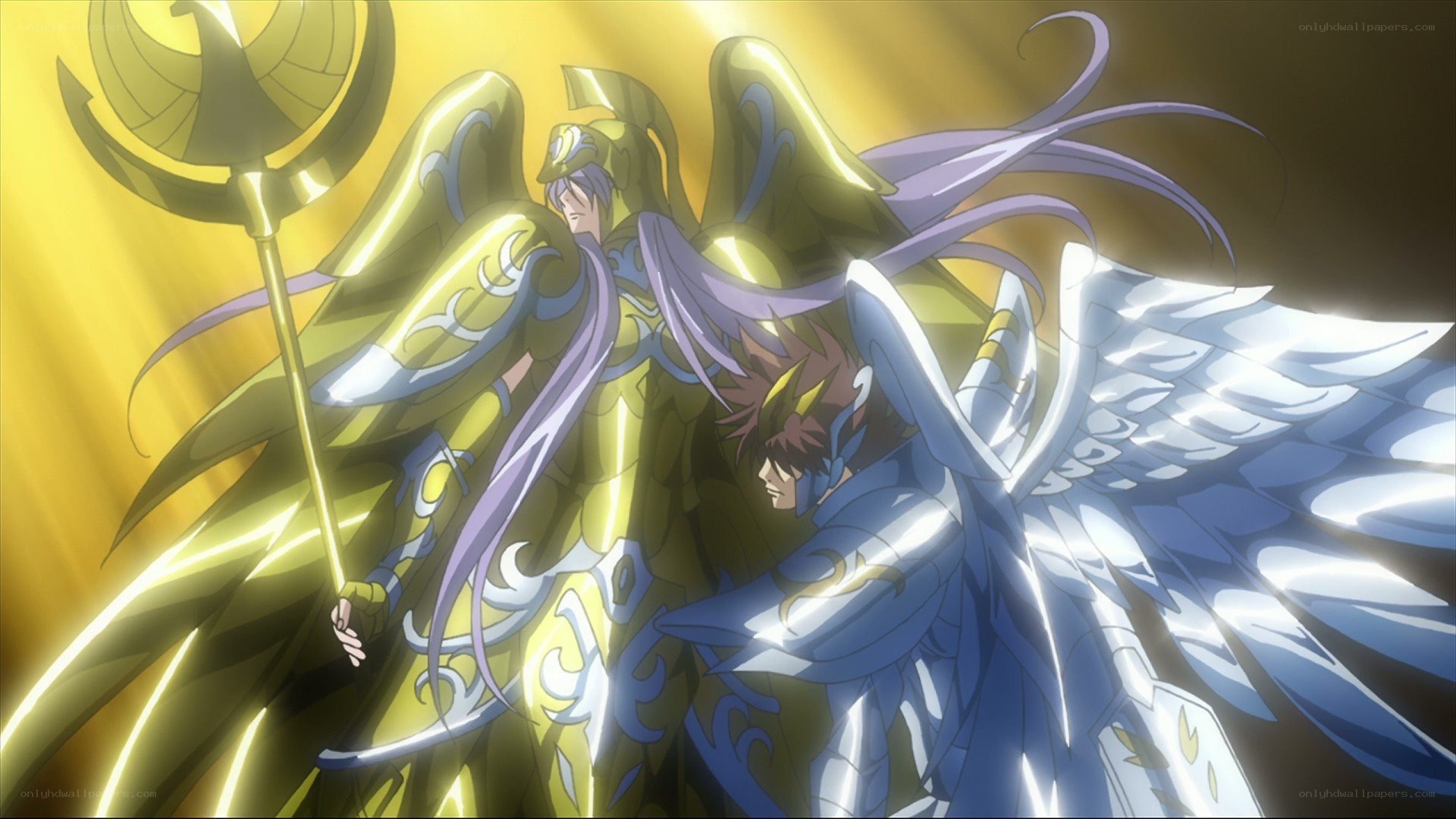 Saint Seiya anime scene
