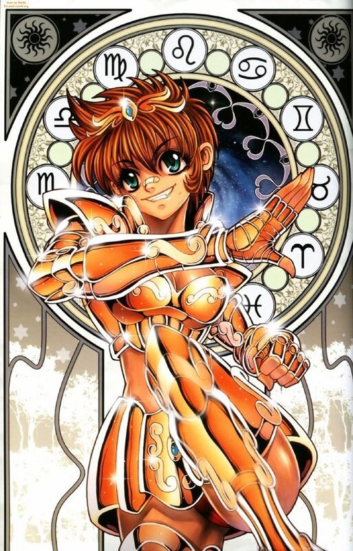 Saint Seiya character artwork