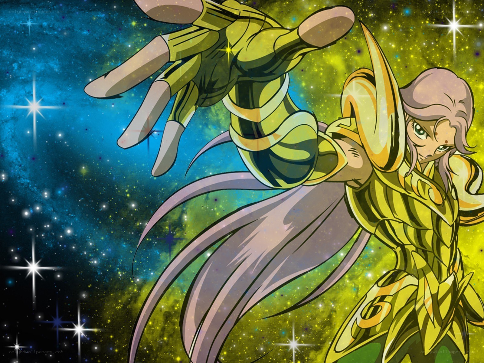 Saint Seiya character in action