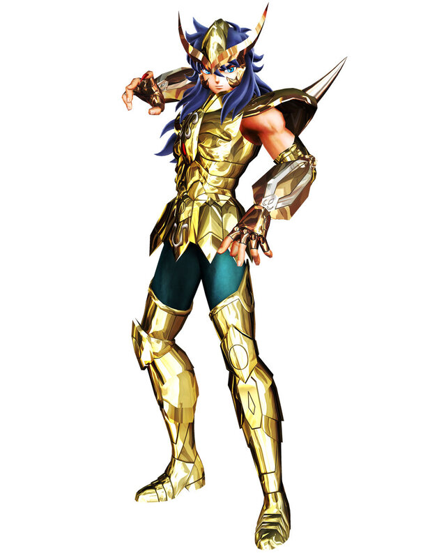 Saint Seiya character in golden armor