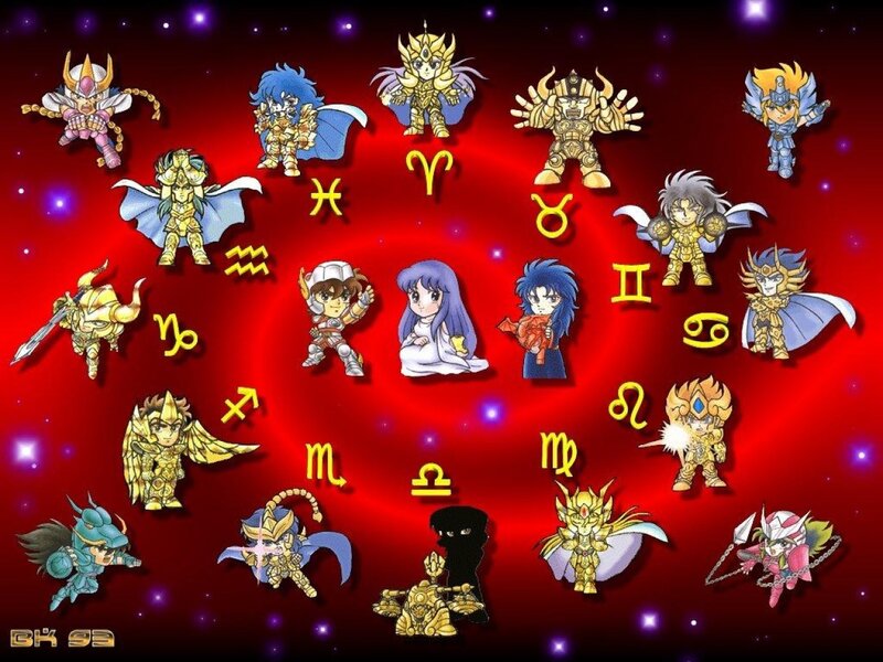 Saint Seiya characters and zodiac symbols