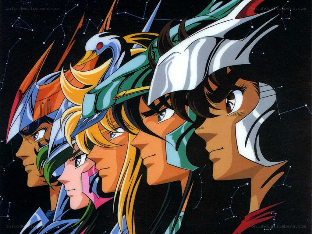 Saint Seiya characters in armor