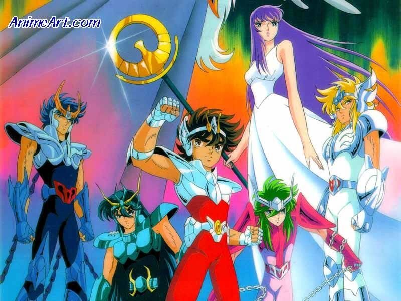 Saint Seiya characters in armor