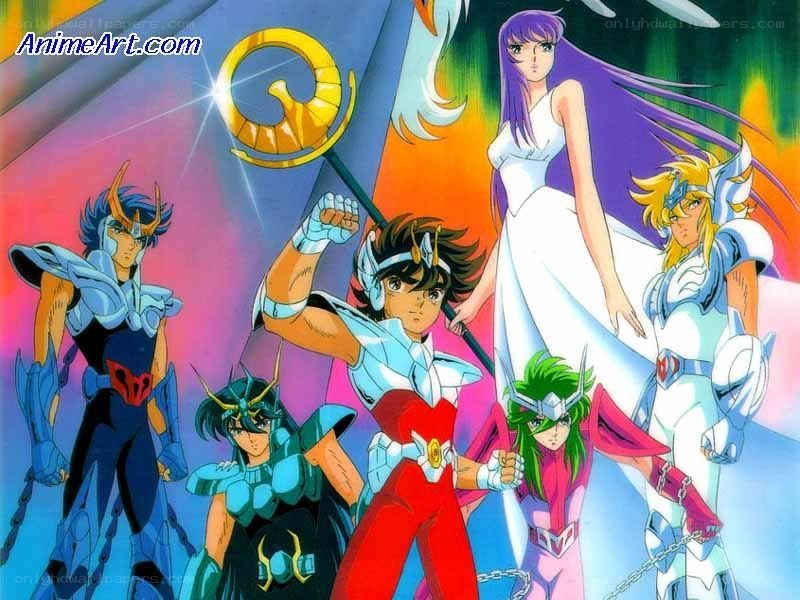 Saint Seiya characters in armor