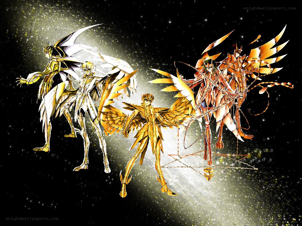 Saint Seiya characters in armor