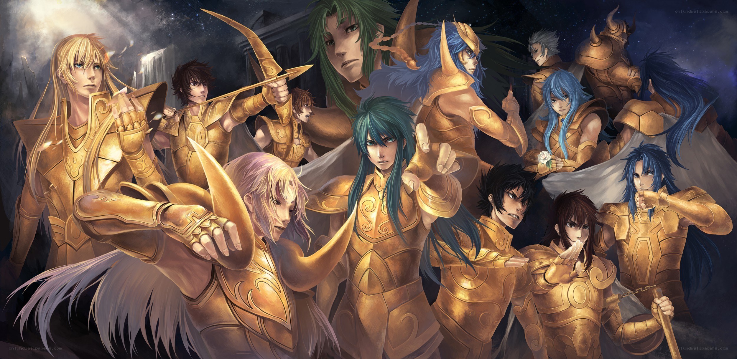 Saint Seiya Gold Saints group