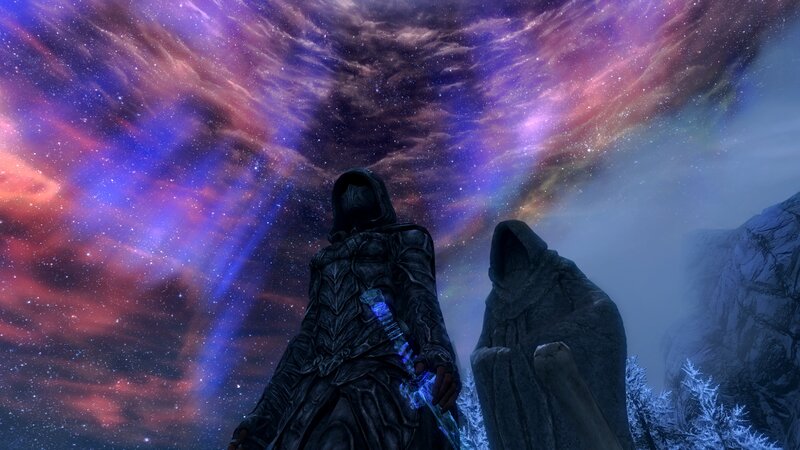 saints under a nebula sky