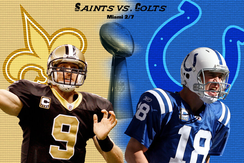 Saints vs Colts football