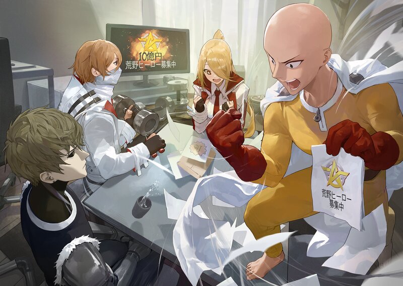 Saitama with Three Others