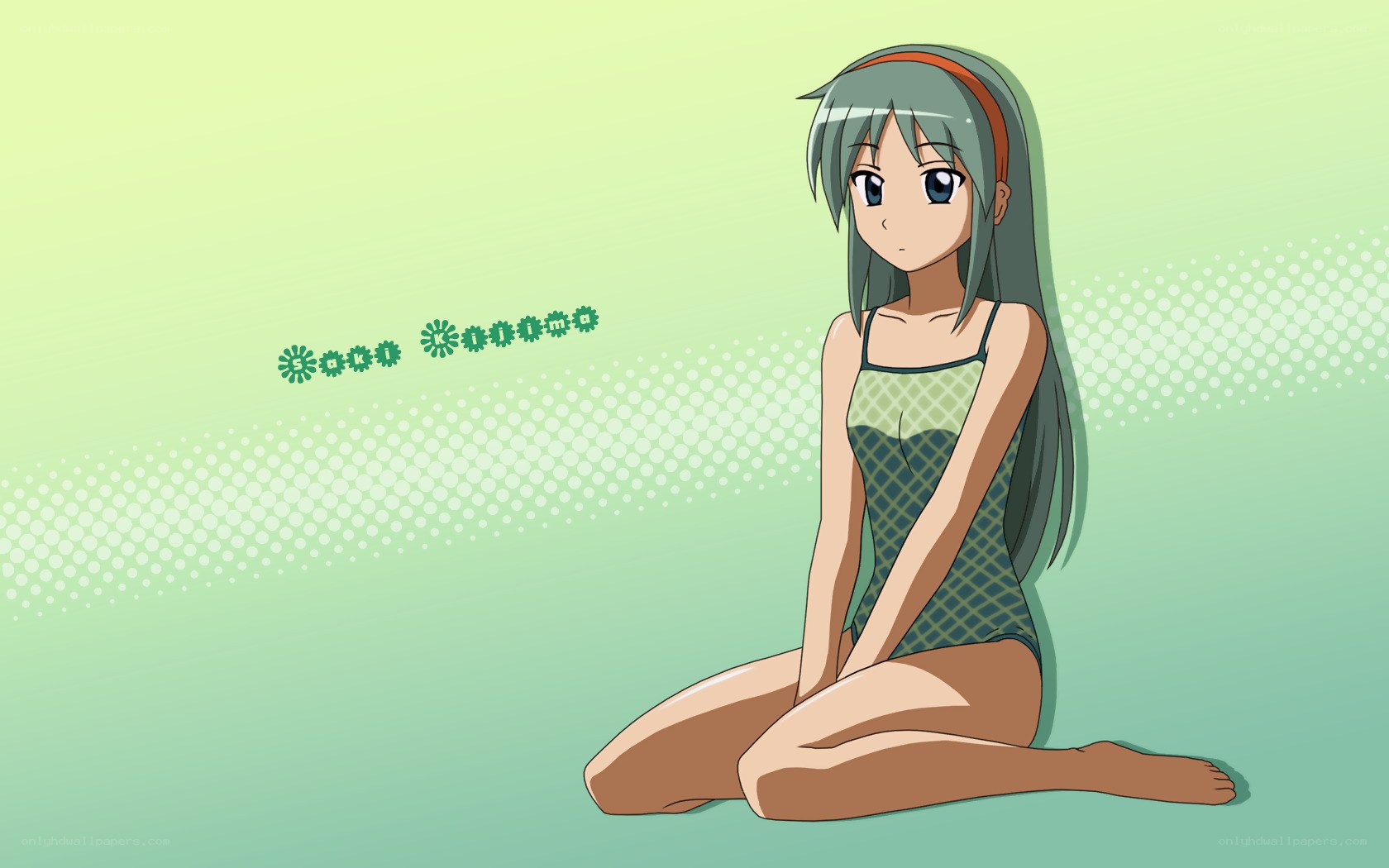 Saki in a swimsuit