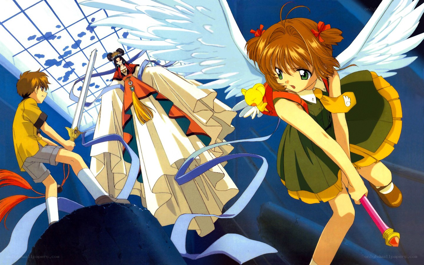 Sakura and friends in action