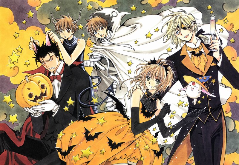 Sakura and friends in Halloween costumes