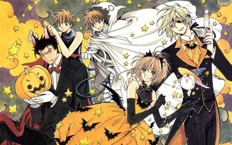 Sakura and friends in Halloween costumes
