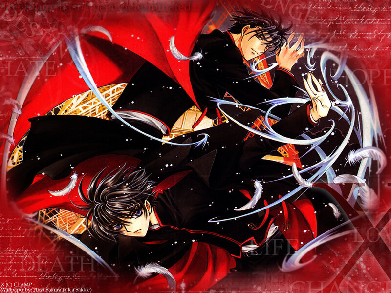 Sakura and Syaoran in action