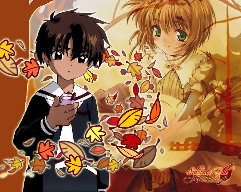 Sakura and Syaoran in autumn