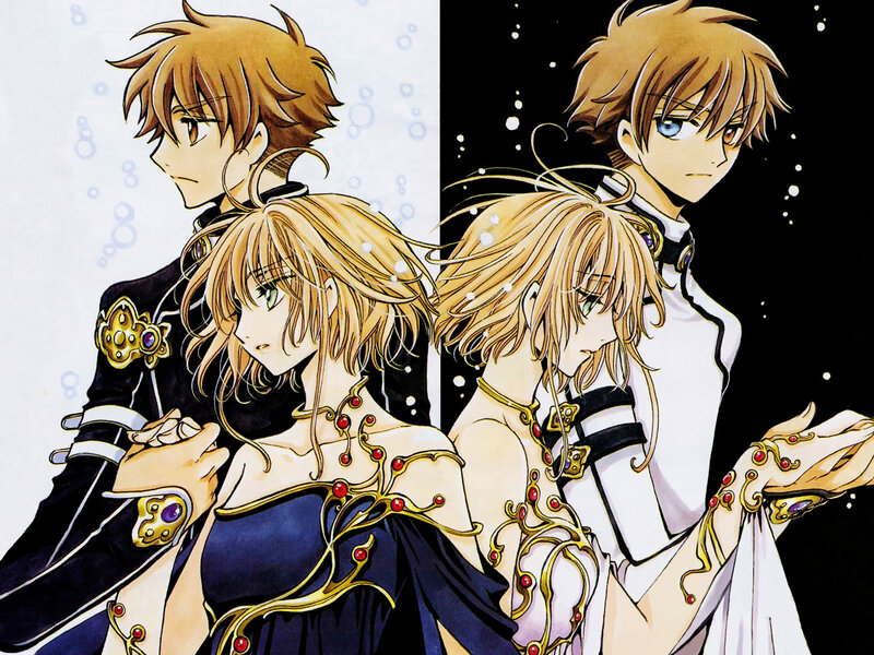 Sakura and Syaoran in dual attire