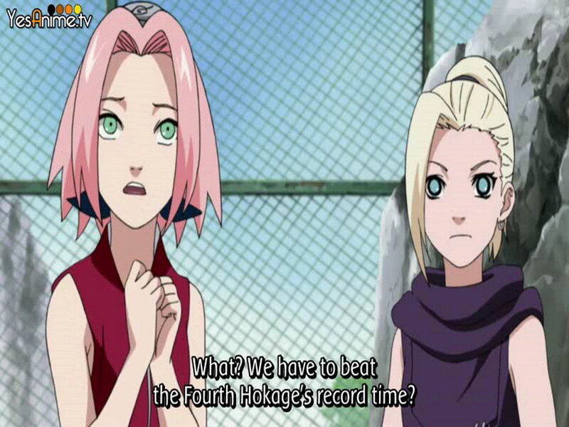 Sakura and Temari in a scene