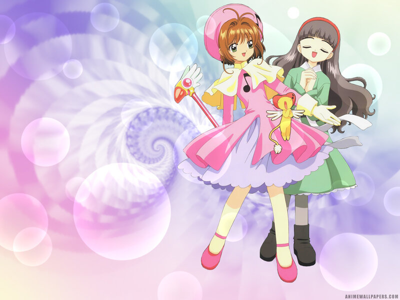 Sakura and Tomoyo in magical scene