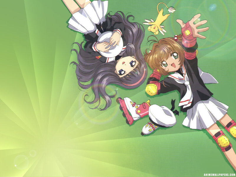 Sakura and Tomoyo in school uniforms