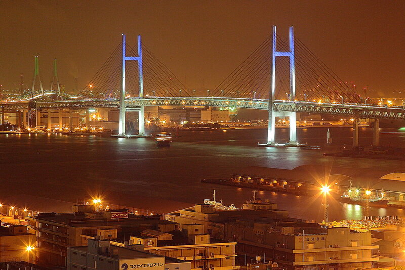 Sakura Bridge at Night