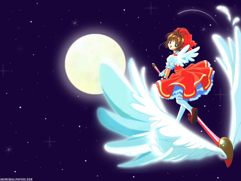 Sakura flying on a bird