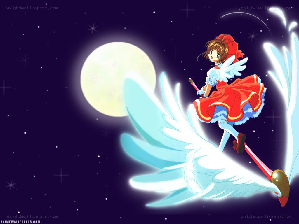 Sakura flying on a bird