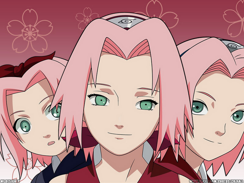 Sakura Haruno character collage