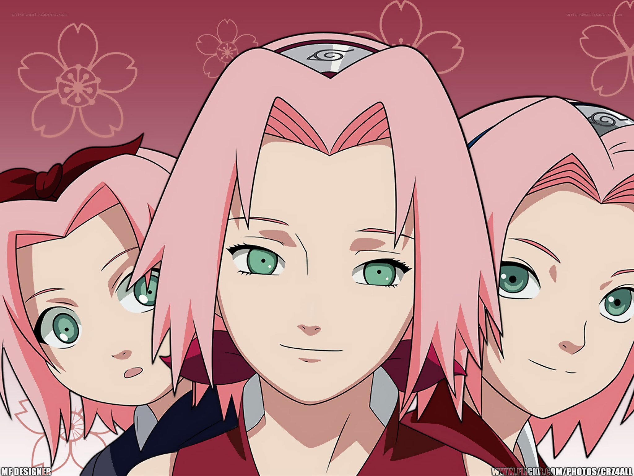 Sakura Haruno character collage