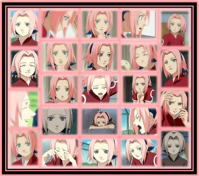 Sakura Haruno emotion collage