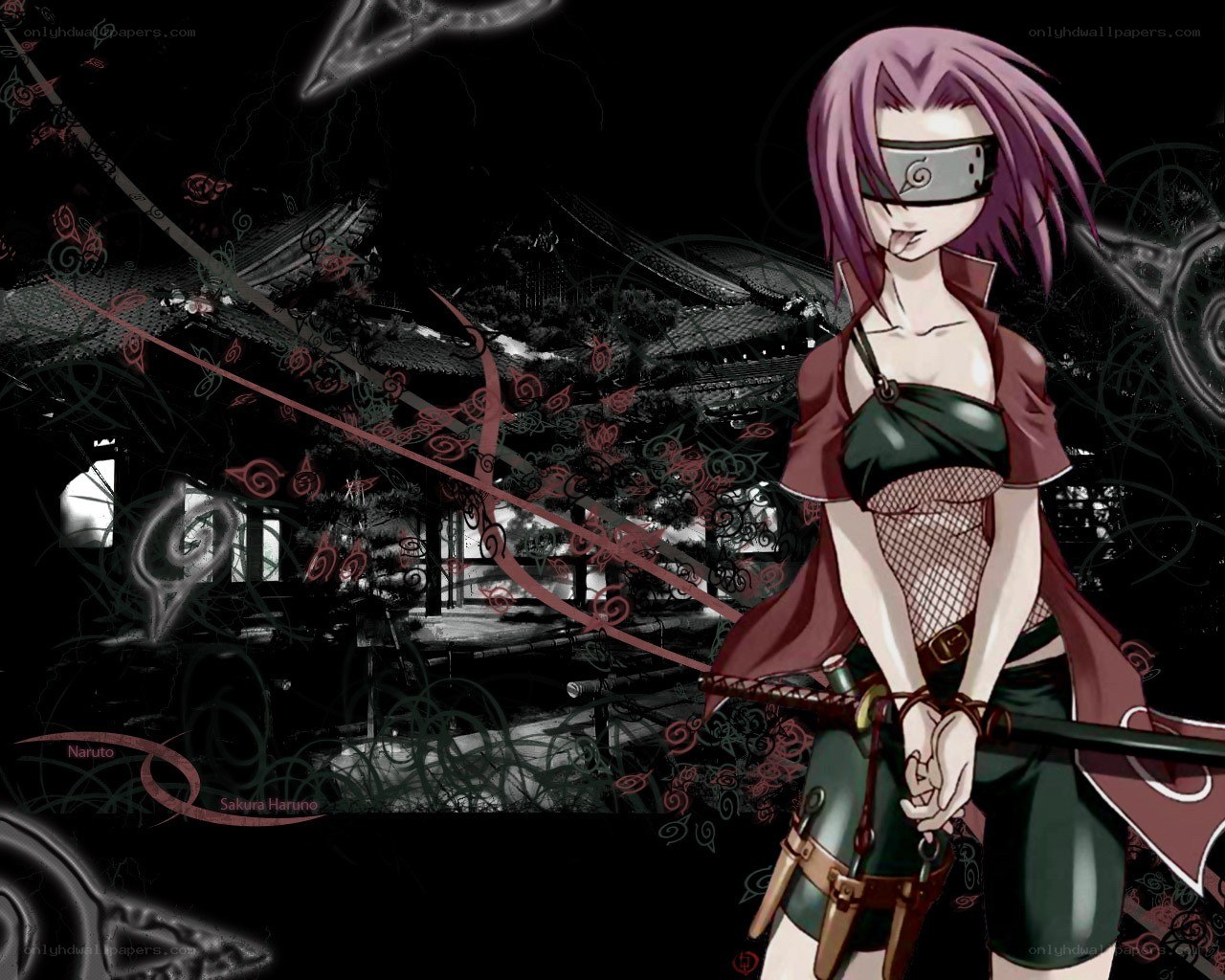 Sakura Haruno in dark setting