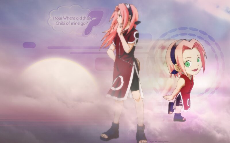 Sakura Haruno in two forms