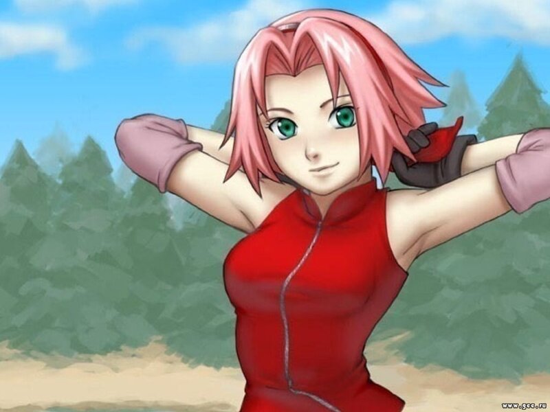 Sakura Haruno stretching