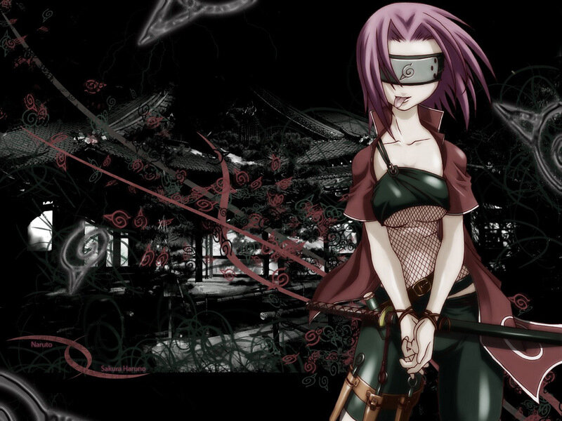 Sakura Haruno with sword