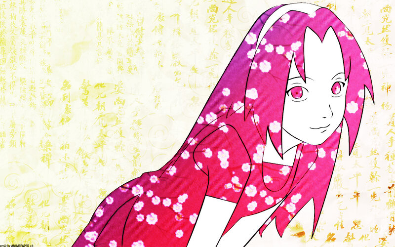 Sakura in a floral kimono