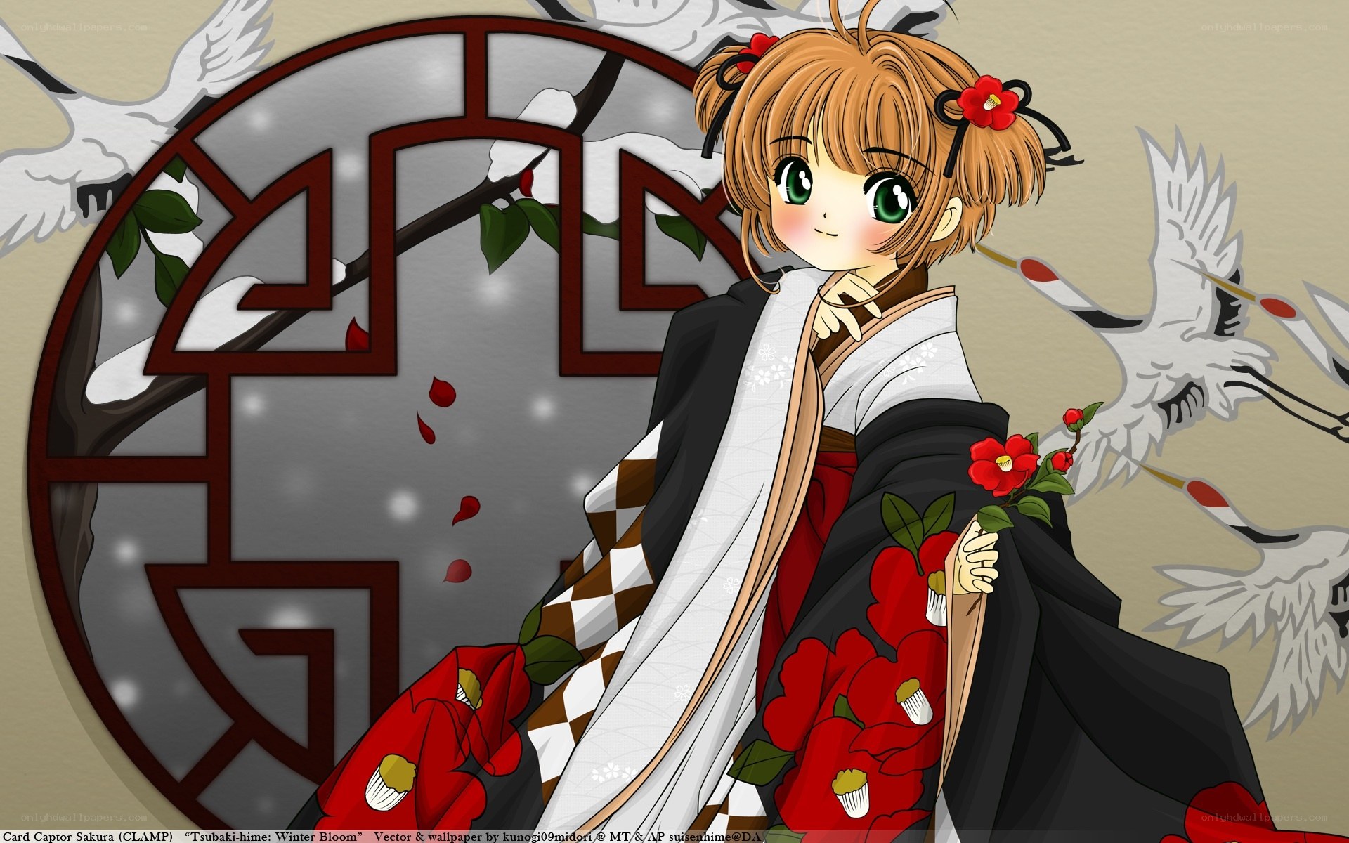 Sakura in a kimono