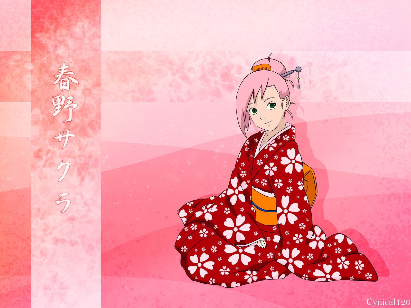 Sakura in a kimono