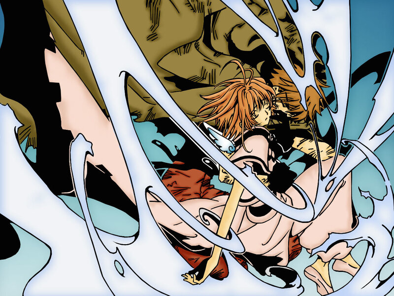 Sakura in a magical battle