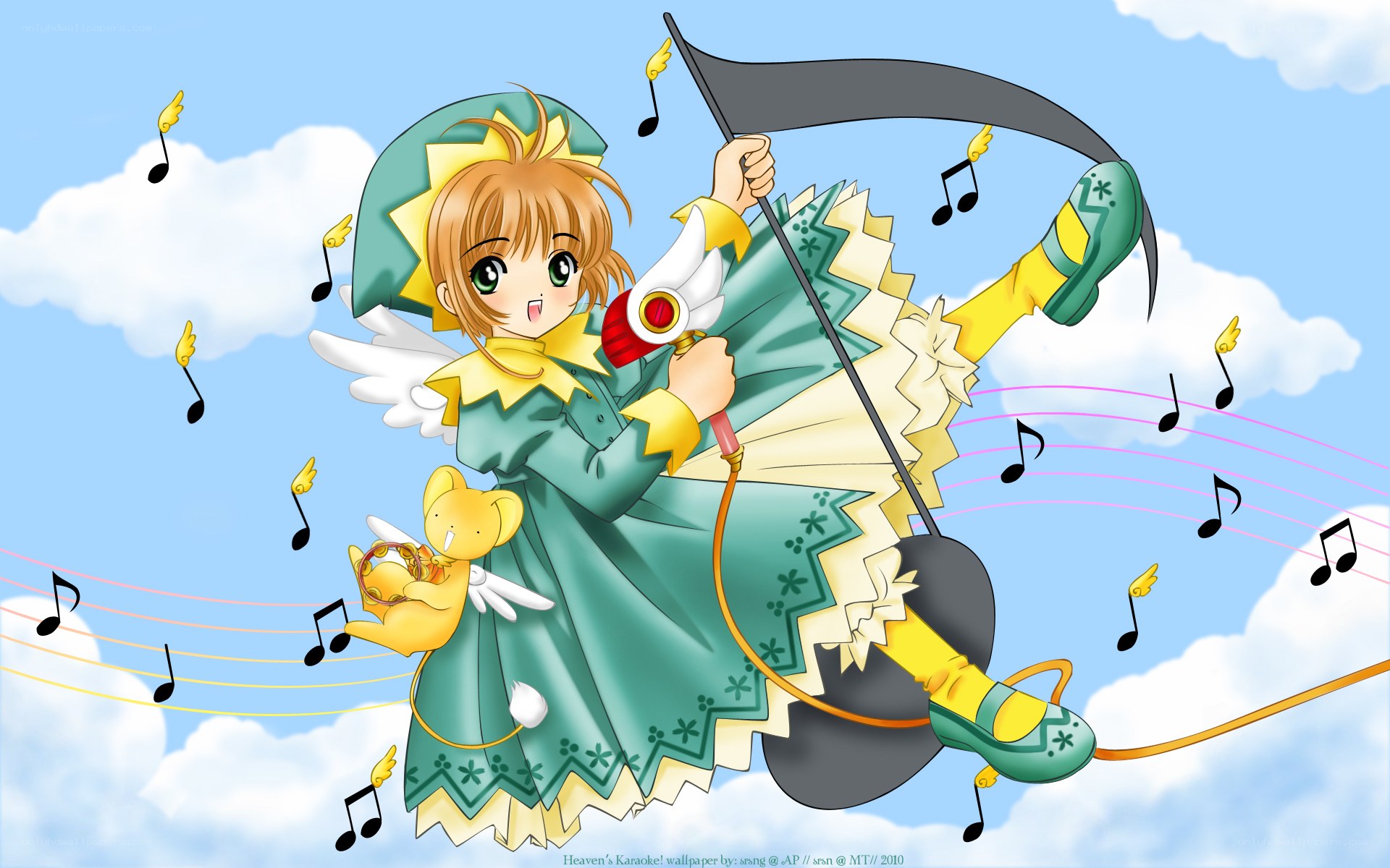 Sakura in a musical flight