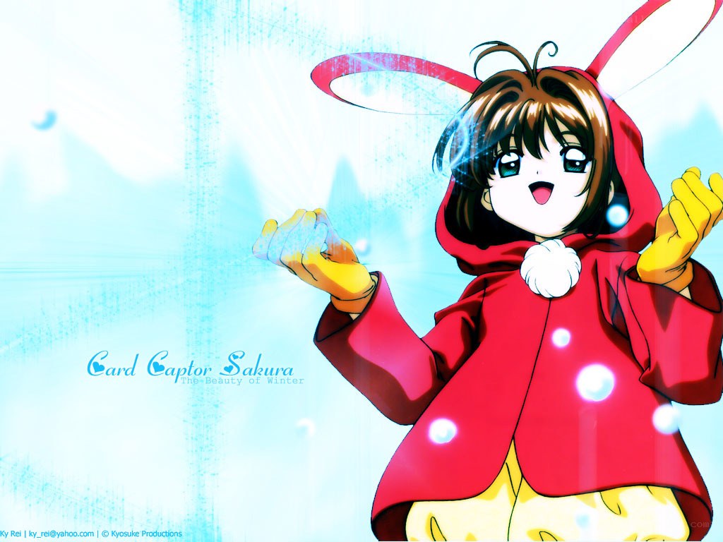 Sakura in a red coat