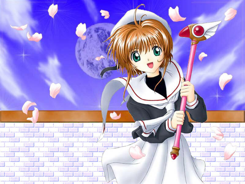 Sakura in a sailor outfit