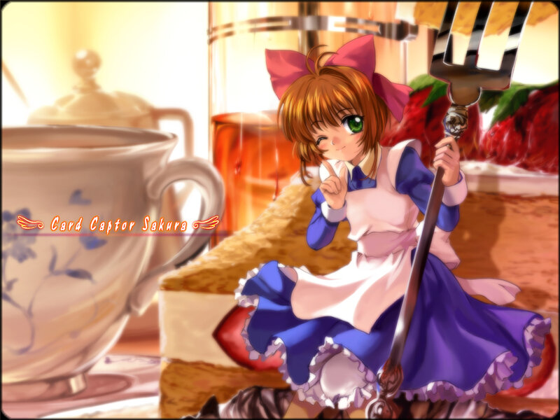Sakura in a tea party